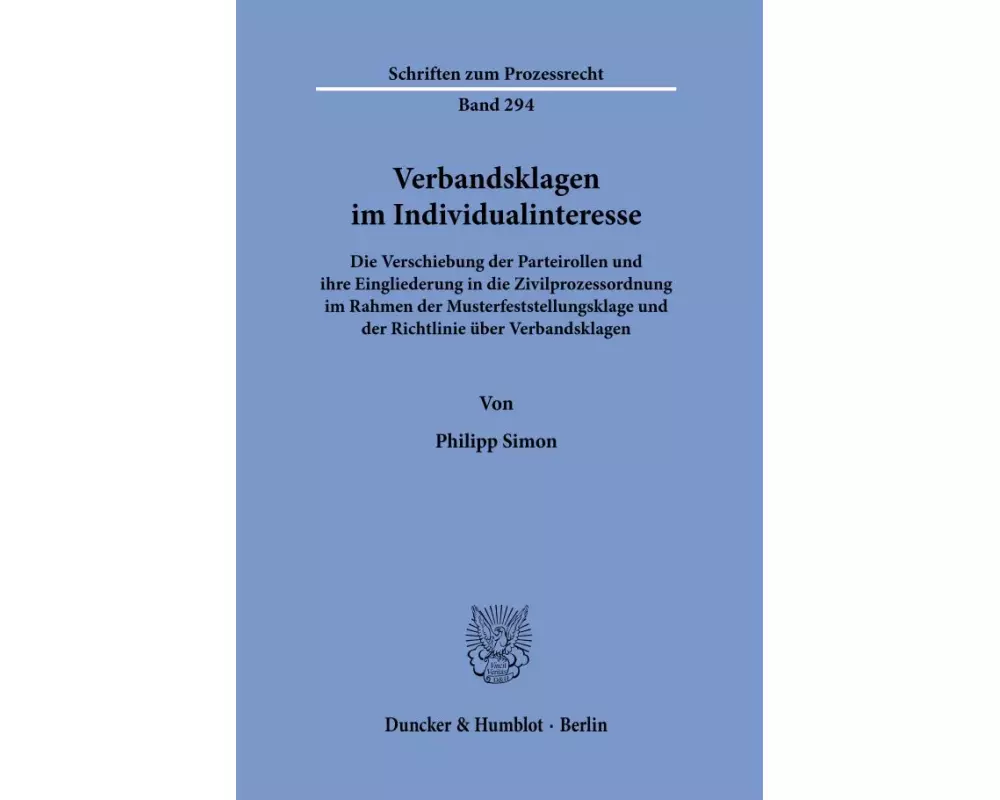 Verbandsklagen im Individualinteresse