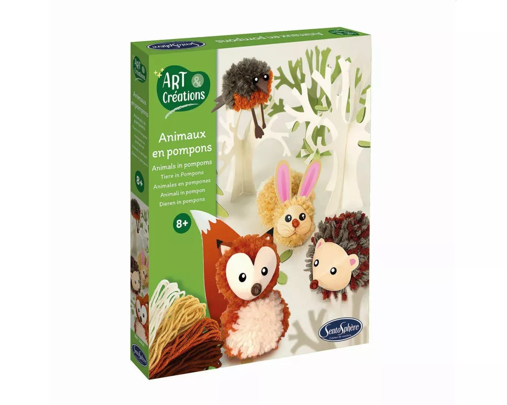 SENTOSPHERE - Bastelset Pompon Tiere