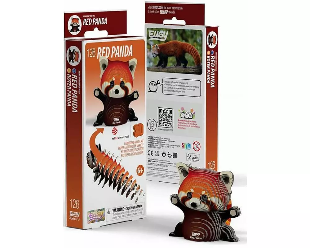 3D Bastelset Roter Panda
