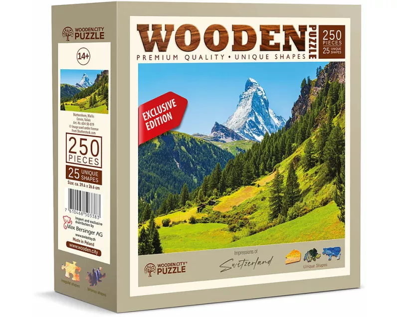 Puzzle Holz L CH Matterhorn