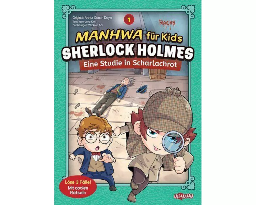 Manhwa für Kids: Sherlock Holmes (Band 1) - Eine Studie in Scharlachrot