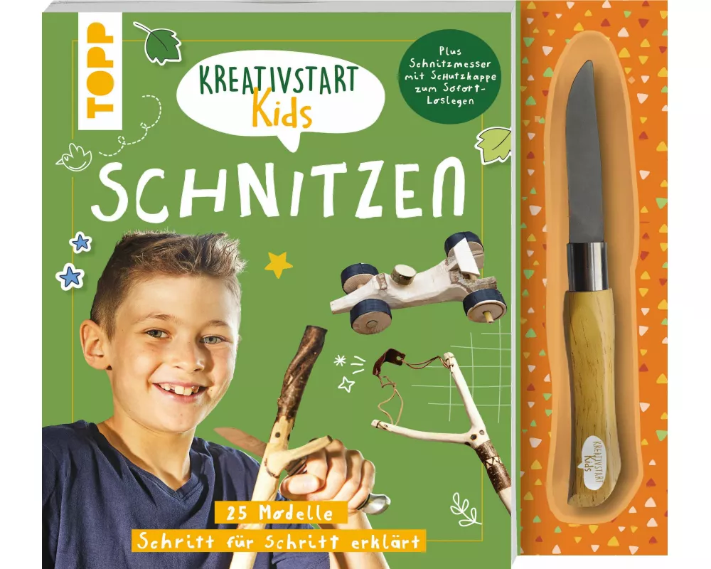 Kreativstart Kids Schnitzen. Anleitungsbuch und Material