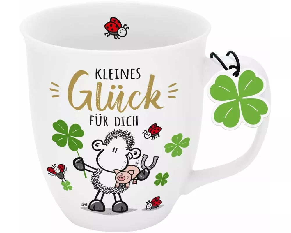 Tasse mit Golddruck "Kleines Glück für dich"