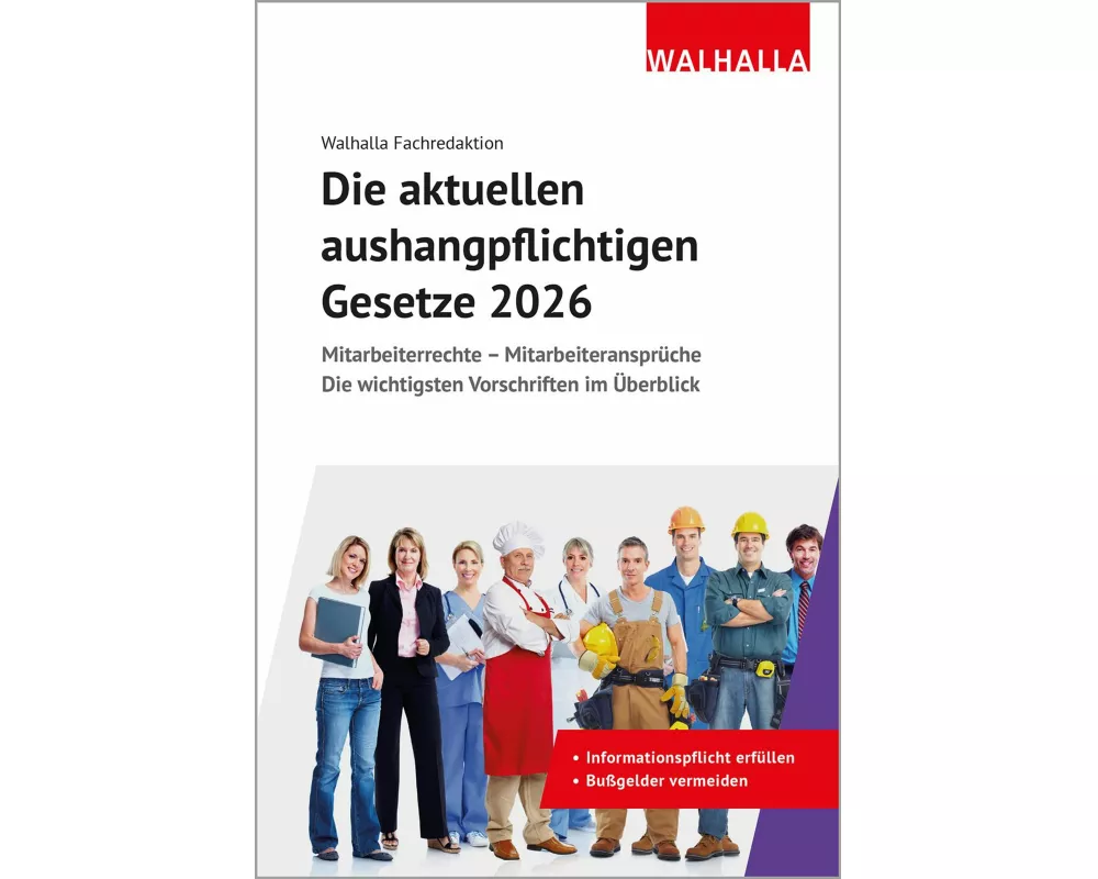 Die aktuellen aushangpflichtigen Gesetze 2026