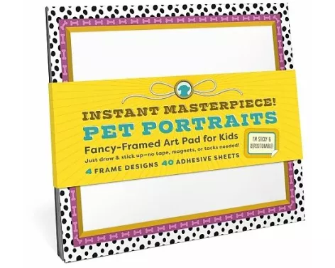 Knock Knock Kids Pet Portraits Sticky Art Frames Pad