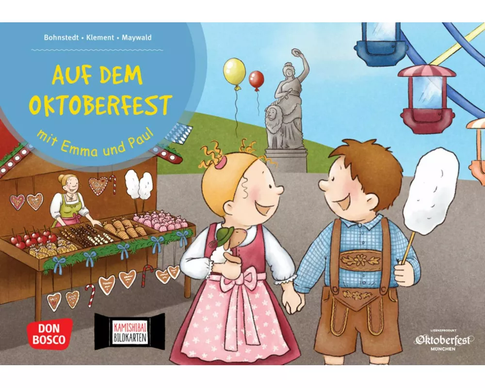 Auf dem Oktoberfest mit Emma und Paul. Kamishibai Bildkartenset