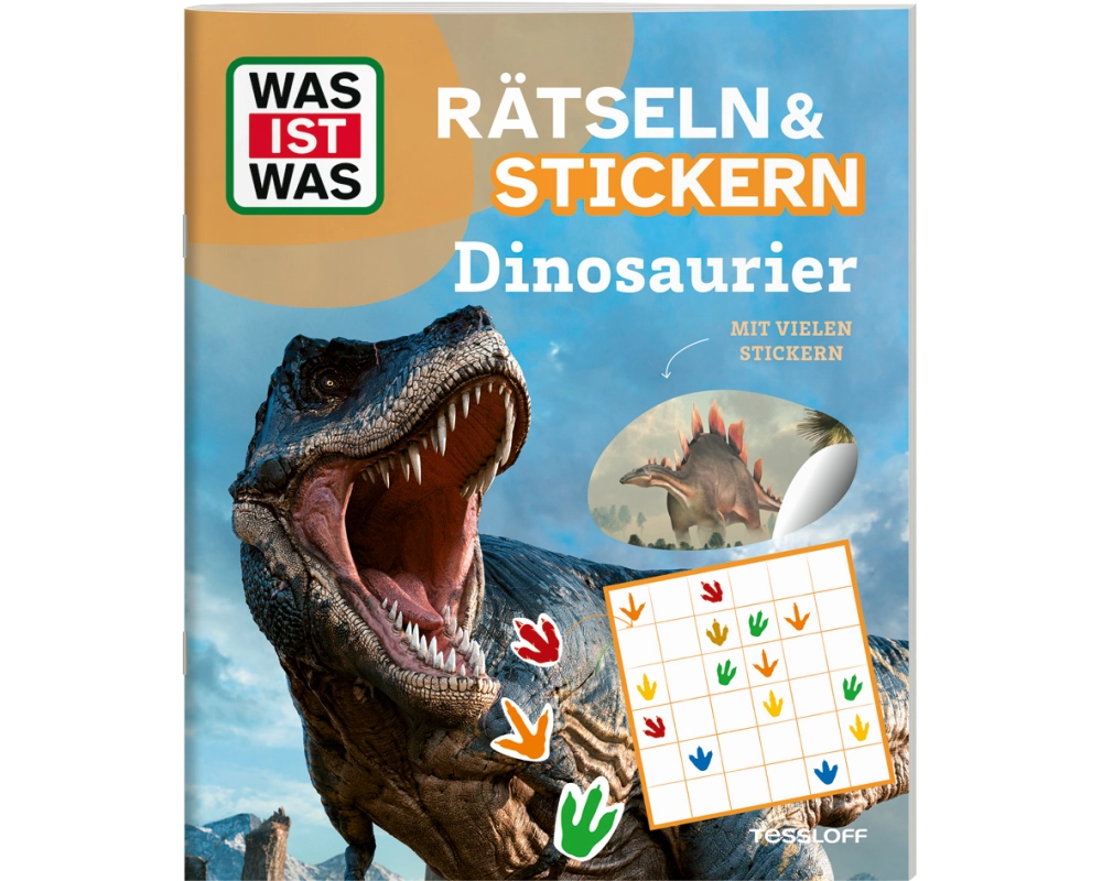 WAS IST WAS Rätseln und Stickern: Dinosaurier