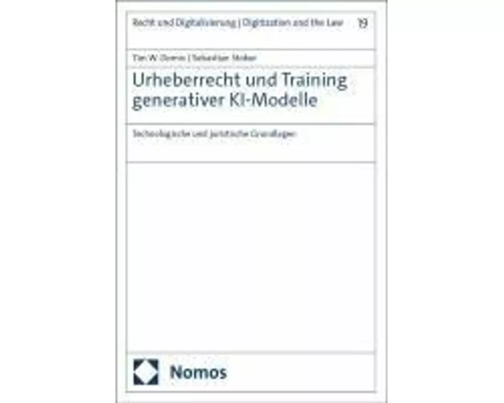 Urheberrecht und Training generativer KI-Modelle