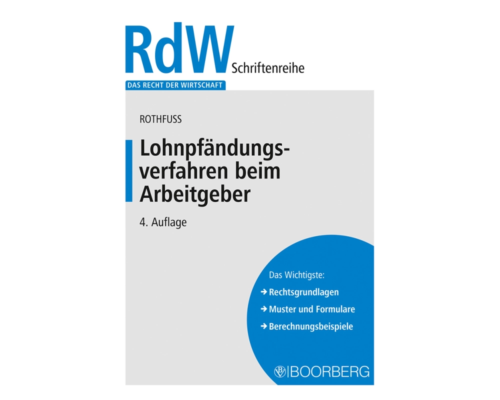 Lohnpfändungsverfahren beim Arbeitgeber