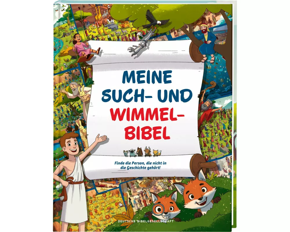 Meine Such- und Wimmelbibel. Finde die Person, die nicht in die Geschichte gehört! Ein kunterbuntes Wimmelbuch zu den schönsten Bibel-Geschichten für