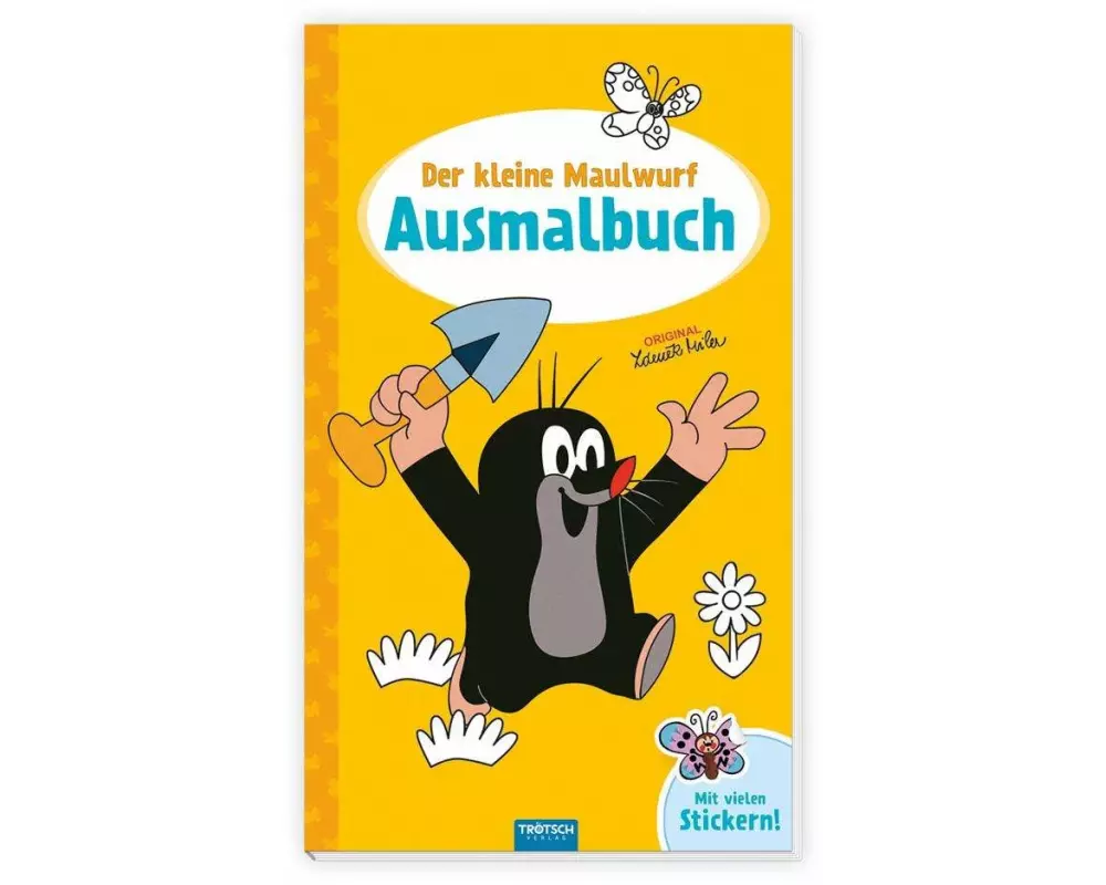Trötsch Der kleine Maulwurf Ausmalbuch mit Stickern