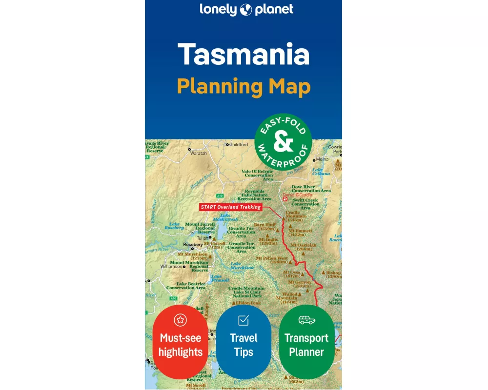 Lonely Planet Tasmania Planning Map