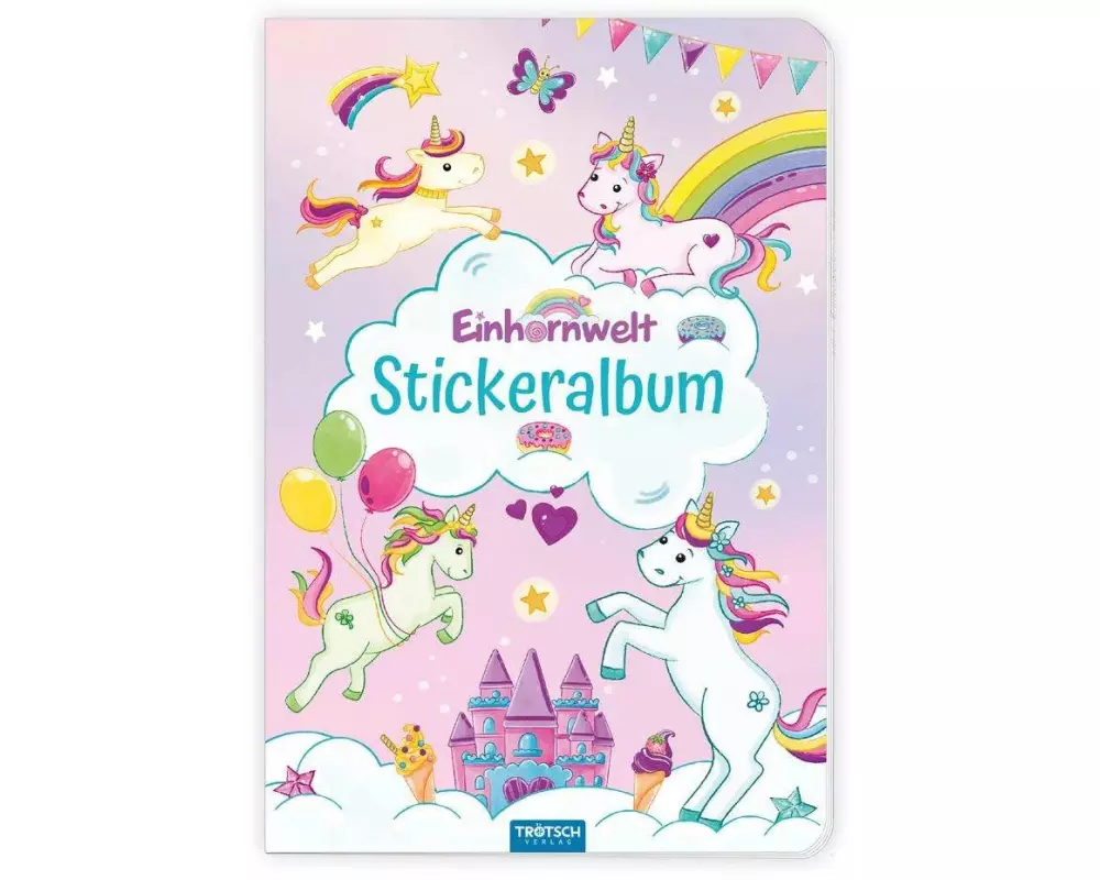 Trötsch Mein Stickeralbum Einhornwelt Stickerbuch