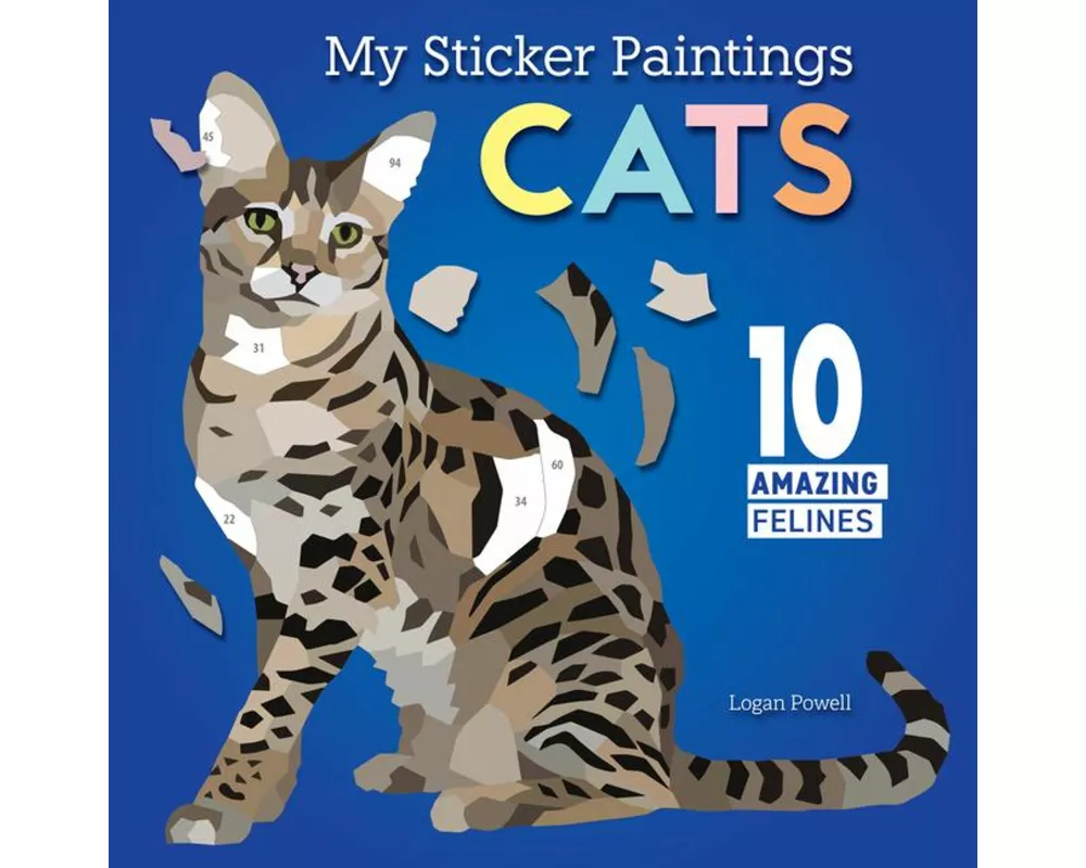 My Sticker Paintings: Cats