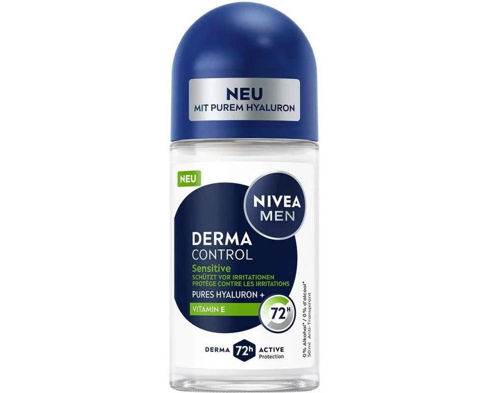 NIVEA MEN Deo Roll-on Men Derma Control Sensitive 50 ml