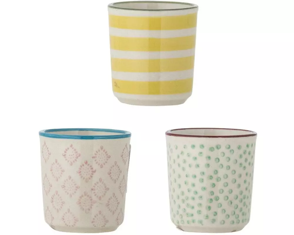 Bloomingville Eierbecher Patrizia, Steingut, assortiert