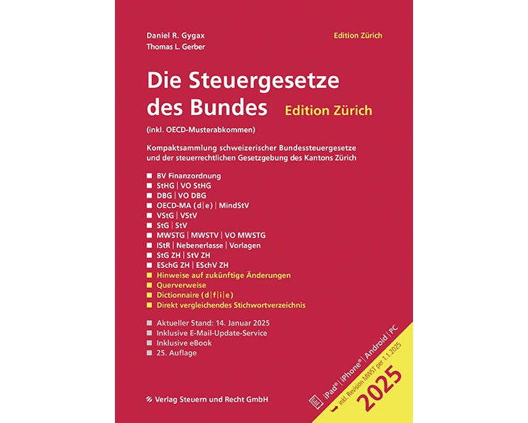 Die Steuergesetze des Bundes – Edition Zürich 2025