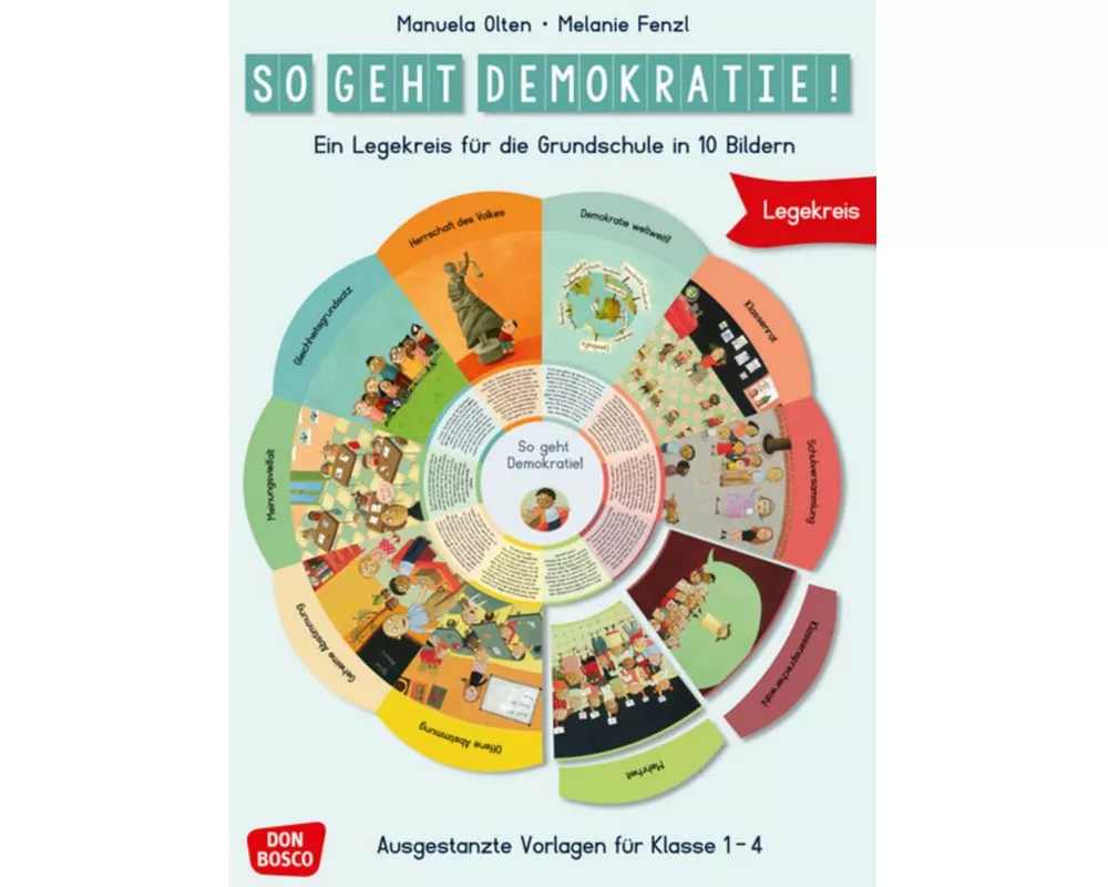 So geht Demokratie! Legekreis für die Grundschule in 10 Bildern
