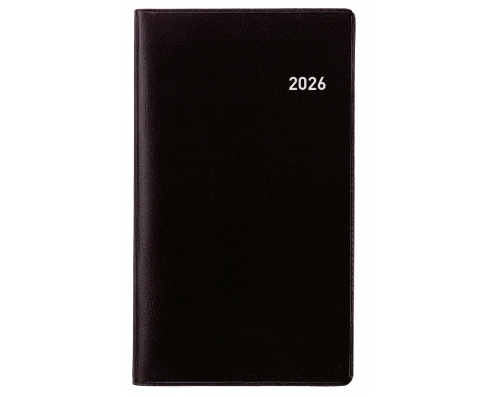 BIELLA Planer Berlin 2026 851561020026U 6M/2S schwarz ML 8.7x15.3cm