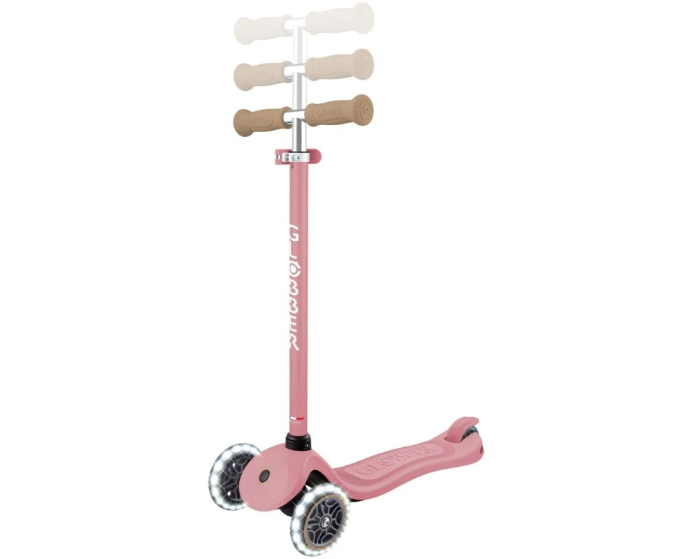 GLOBBER Signature with White Led Wheels Deep Pastel Pink