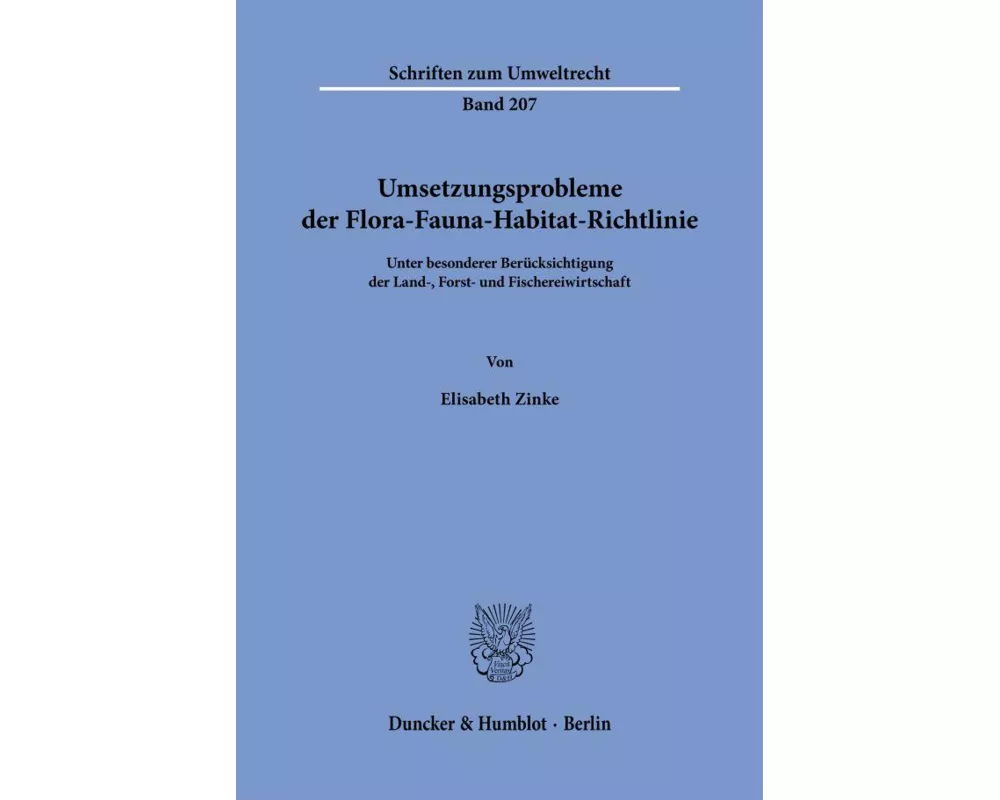 Umsetzungsprobleme der Flora-Fauna-Habitat-Richtlinie