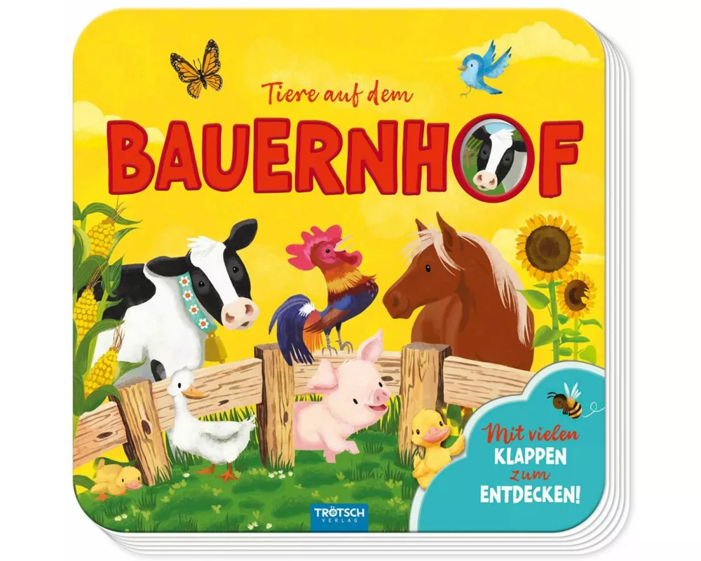 Trötsch Pappenbuch mit Klappen Mein erstes Klappenbuch Tiere auf dem Bauernhof