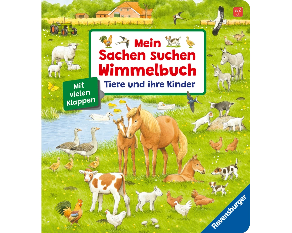 Mein Sachen suchen Wimmelbuch: Tiere und ihre Kinder
