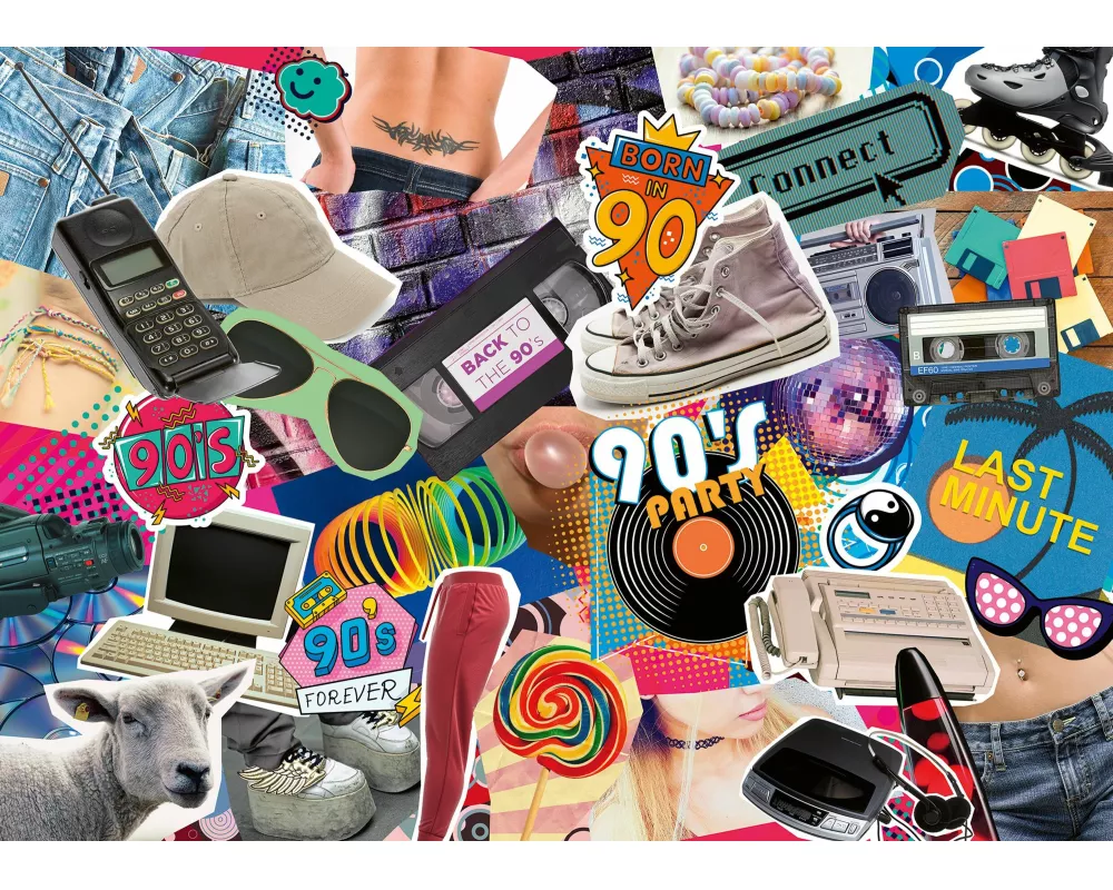 Erwachsenenpuzzle 1000 Teile - Die 90er Jahre
