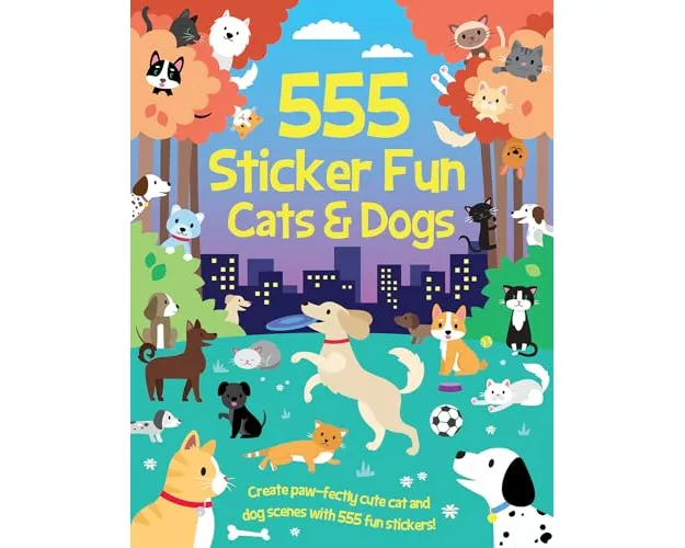 555 Sticker Fun - Cats & Dogs Activity Book