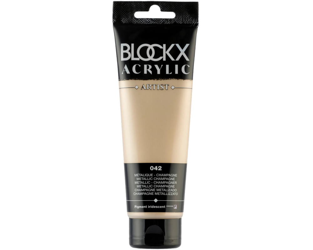 BLOCKX Acrylfarbe 120ml 60042BXC metallic-champagner