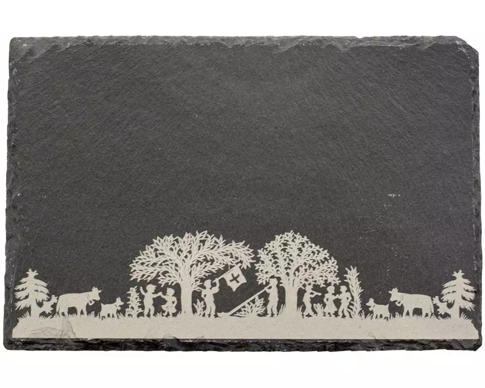 Kadastar Servierplatte «Bergchilbi» Beige/Grau