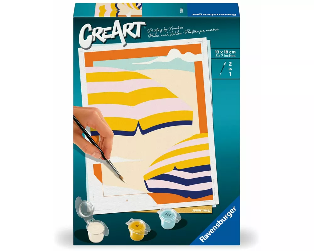 CreArt, Malen nach Zahlen Gallery Wall - Sonnige Zeiten