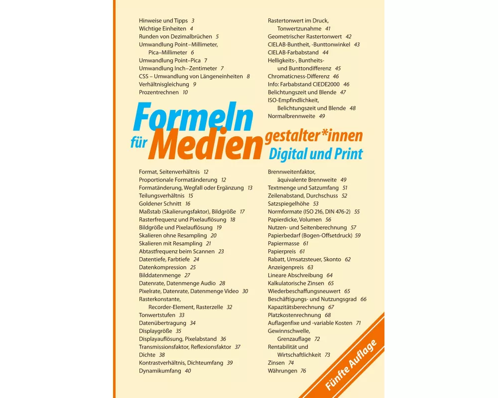 Formeln für Mediengestalter*innen Digital und Print