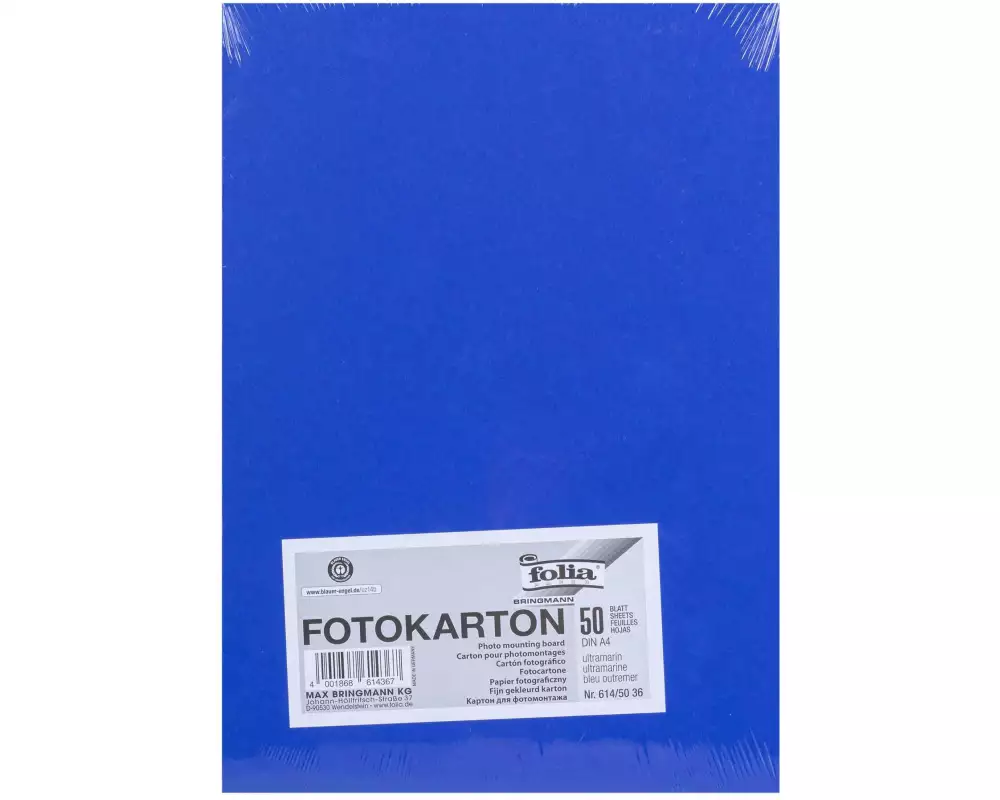 Folia Fotokarton A4, 300 g/m², 50 Blatt, Ultramarin