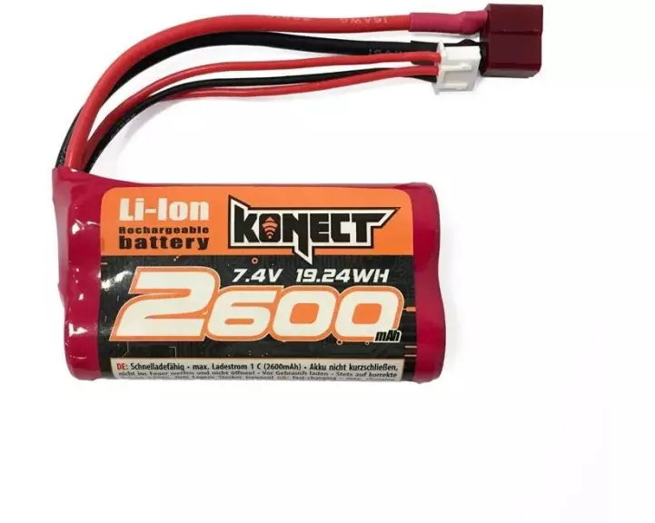 Konect RC-Akku Li-Ion 2600 mAh 7.4 V 15C