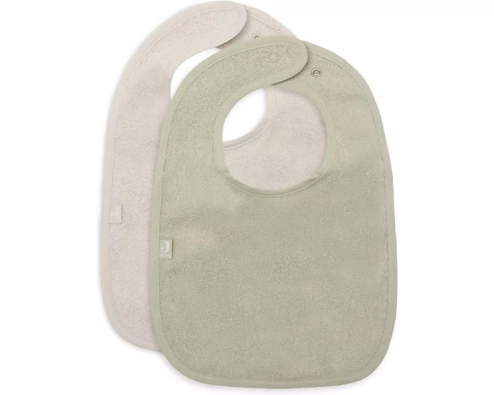 Jollein Lätzchen Frottee – Soft Matcha/Sand - 2 Stück 27 x 37 cm