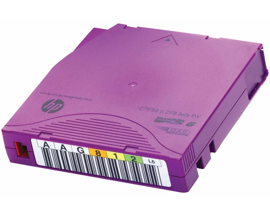 HPE 20x LTO-6 Ultrium 6.25 TB BaFe RW Non Custom Labeled Data Cartridge