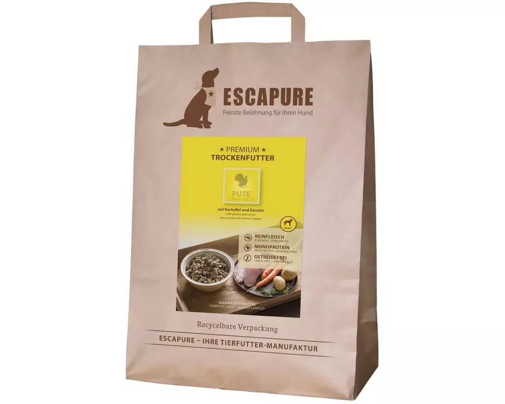 Escapure Trockenfutter Pute Premium 4 kg
