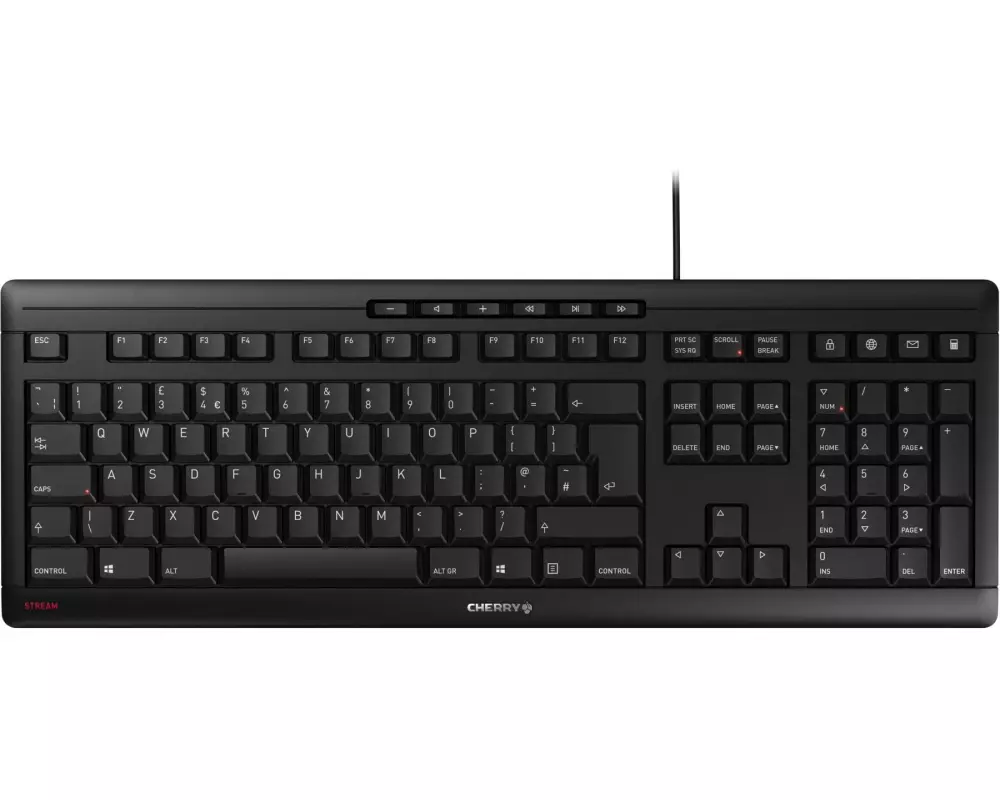 Cherry Tastatur Stream UK-Layout Schwarz