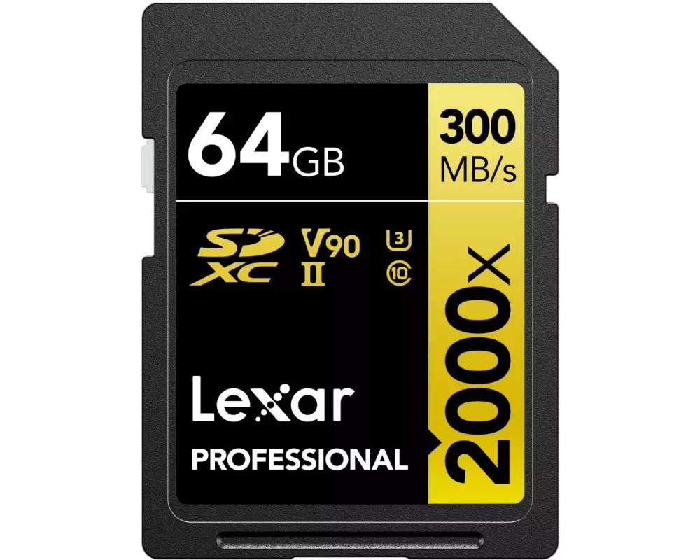 Lexar SDXC-Karte Professional 2000x GOLD Series 64 GB