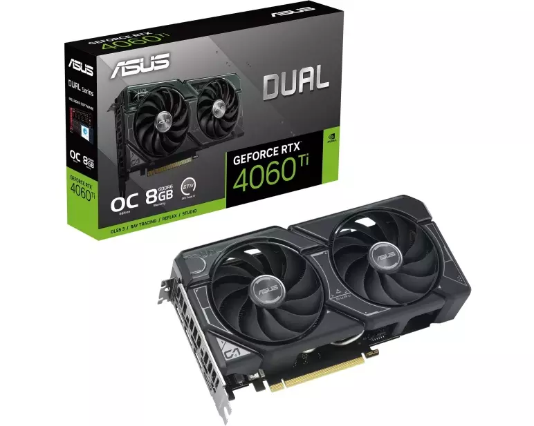 ASUS Grafikkarte Dual GeForce RTX 4060 Ti OC 8 GB