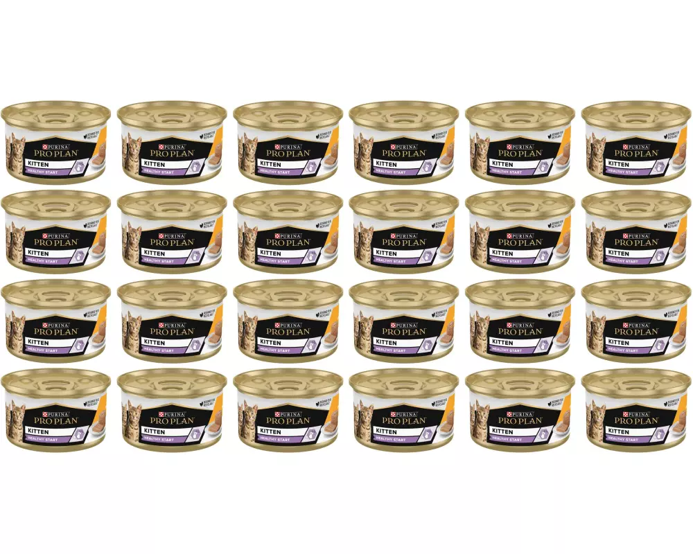 Purina Pro Plan Nassfutter Kitten Healthy Start Huhn, 24 x 85 g