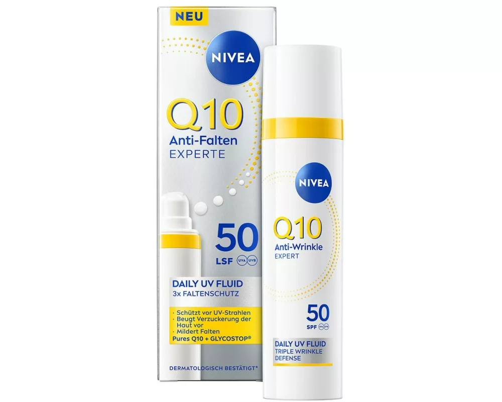 NIVEA Gesichtsfluid Q10 Anti-Falten Expert Day LSF 50 30 ml