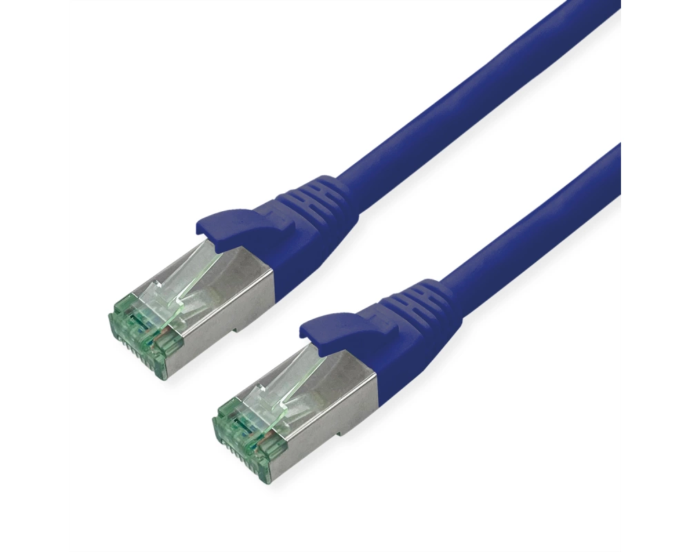ROLINE RM Patchkabel Cat.6A S/FTP (PiMF), blau, 3 m