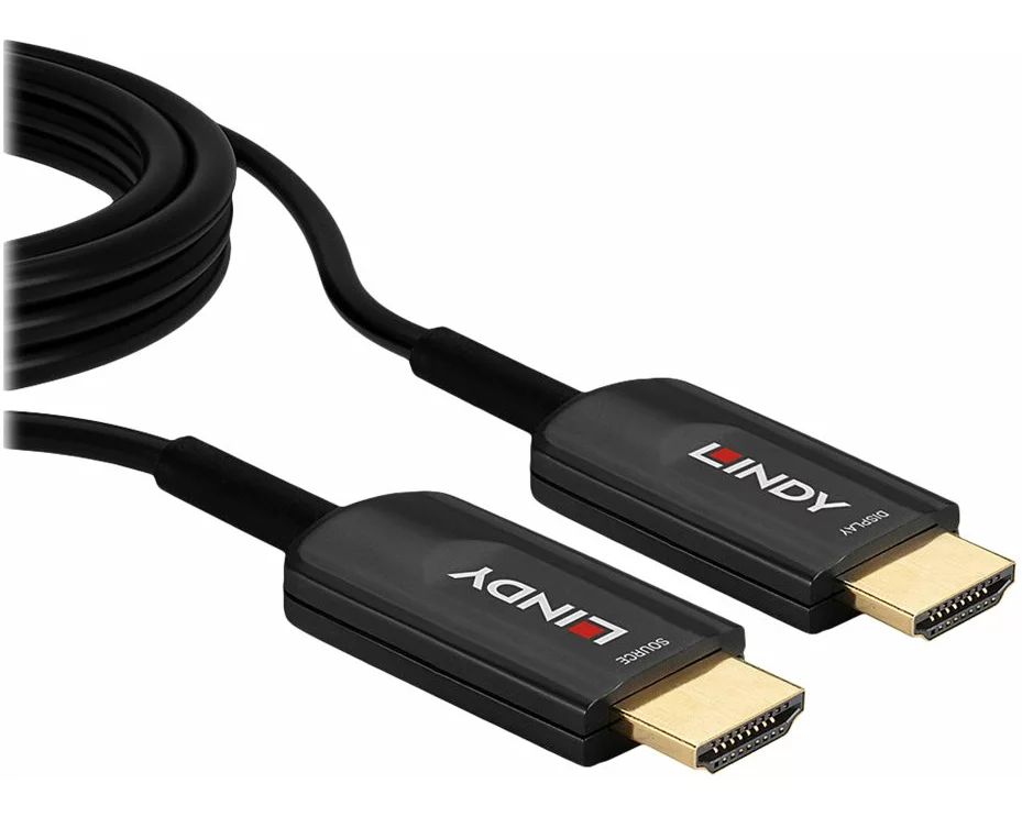 LINDY 20m, Fibre Optic, Hybrid, Ultra High Speed, HDMI Cable