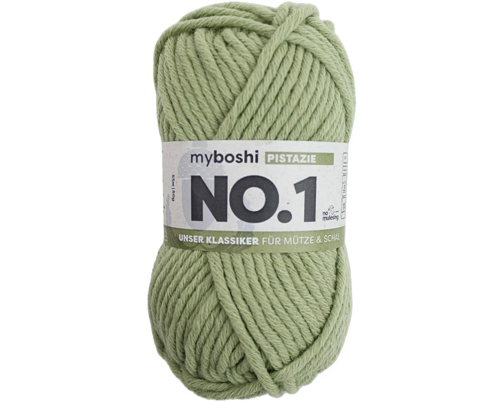 myBoshi Wolle Nr.1 Pistazie 50 g, 55 m