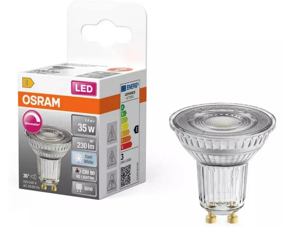 OSRAM Lampe LED Superstar 3.4W Kaltweiss/Tageslichtweiss (KW)