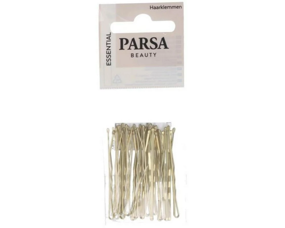 Parsa Beauty Haarklemme gewellt, Gold 20 Stück