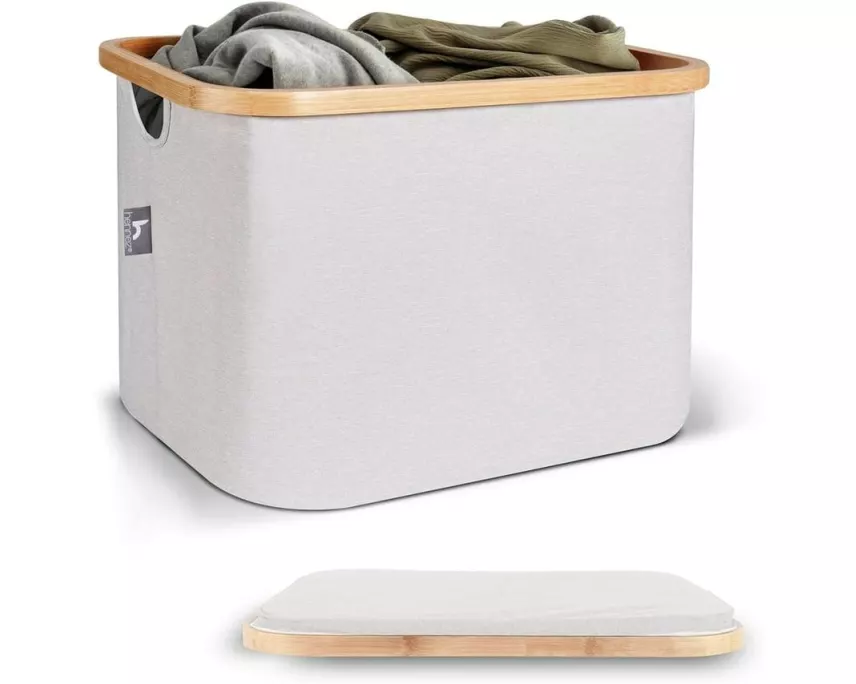 Hennez Aufbewahrungskorb Adrian Beige/Weiss, 40 l