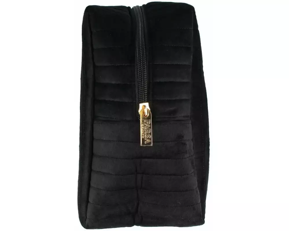Parsa Beauty Kulturtasche Samt schwarz 1 Stück
